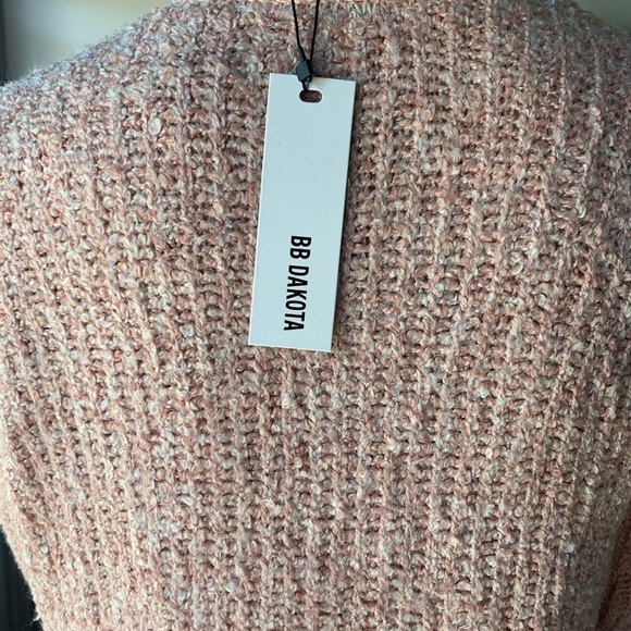 BB DAKOTA COFFEE DATE OVERSIZED CARDI- MAUVE ROSE - Picture 7 of 8